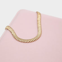 Load image into Gallery viewer, Yellow Gold Snake Necklace
