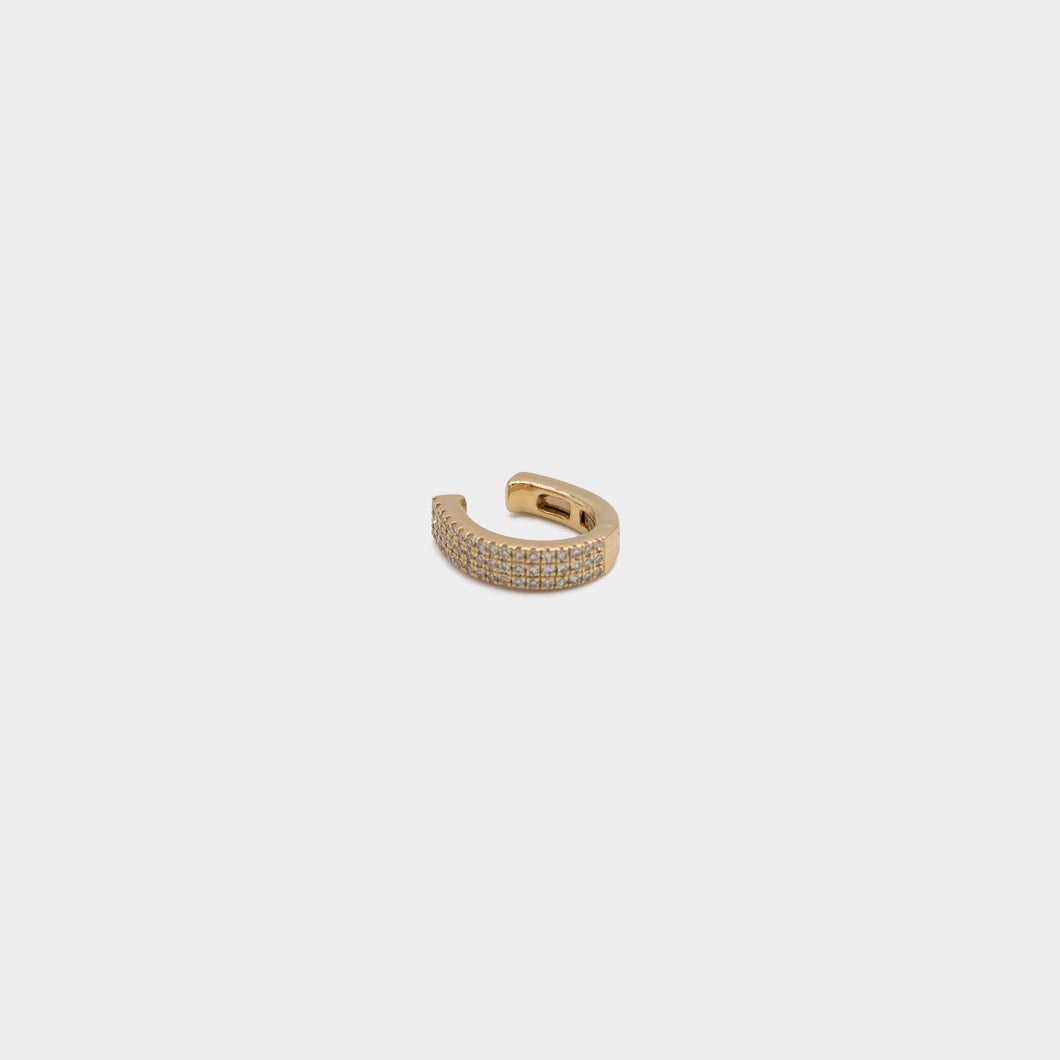 Diamond Yellow Gold Cuff