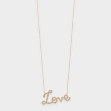 Load image into Gallery viewer, Love Necklace in Cursive Script
